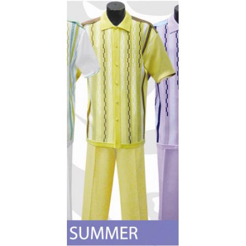 Silversilk Summer Button Front 2 PC Knitted Silk Blend Outfit #3059